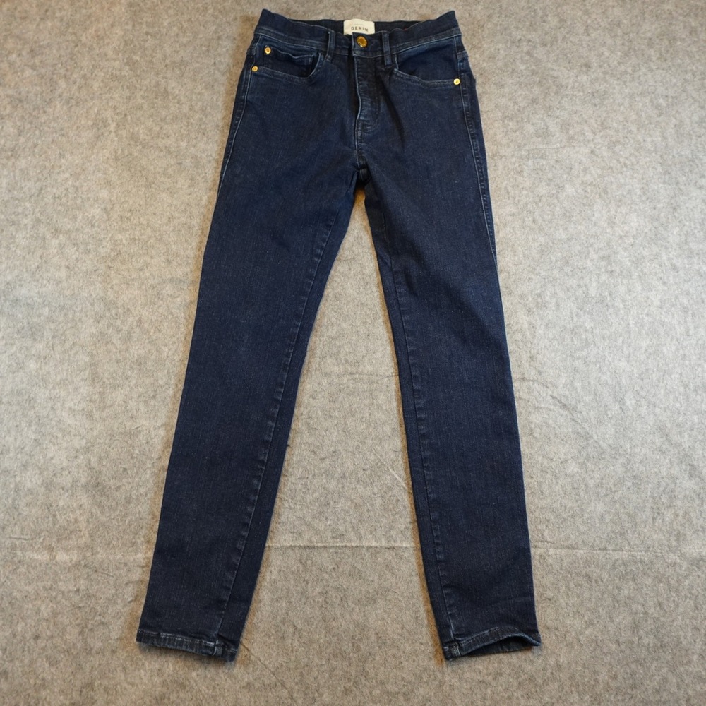 Sezane Jeans Womens 27 Blue High Rise‎ Skinny Dark Wash Denim French Designer